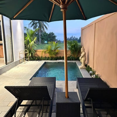 Rental of a new villa with jungle and rice field views, Ubud, Indonesia